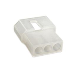 Female .062" Pin & Socket Receptacle Housing, 3 Circuits, 3x1